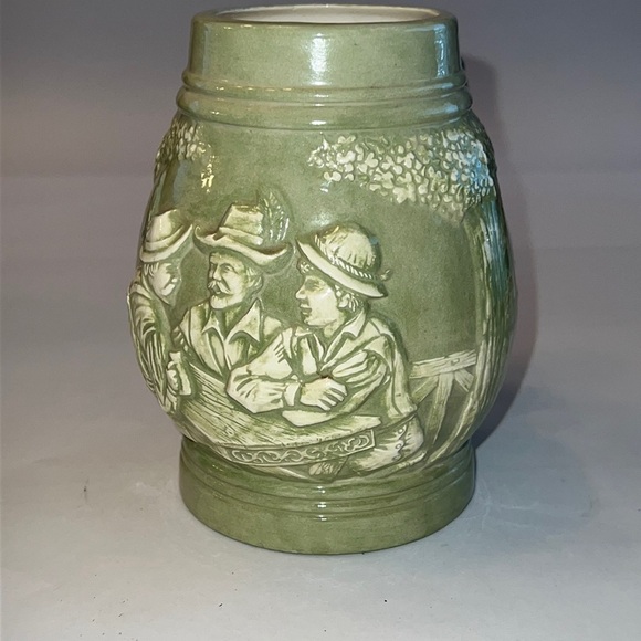 Ceramic Vintage Green Beer Mug Excellent Condition - Picture 1 of 7